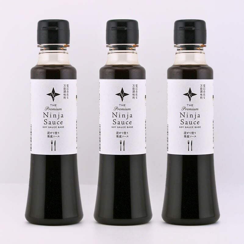 ニンジャソース 200ml×3本｜三ツ星の美食ソースの素｜とば屋酢店